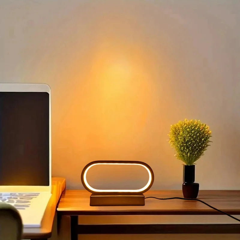 Modern LED Tri Color Dimming Desktop Decorative Table Lamp Bedroom Bedside Study Display Cabinet Home Decoration Night Light